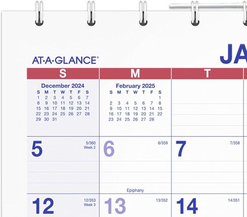 AT-A-GLANCE 2026 Wall Calendar, 12" x 26.5", Large, Three-Month, Move-A-Page (PMLF112826) in Saudi Arabia