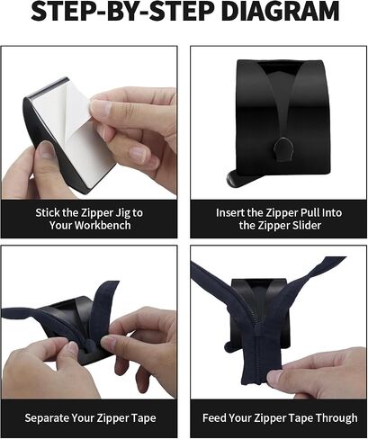 2 PCS ZIPPER JIG Tool ، Auxiliary Zipper Jig Pull for Stains and Stainess Steel Stefer Tool for Pants ، Dresses ، Comply (Silver) in Kuwait