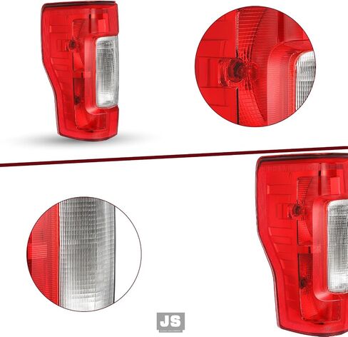 jsboyat halogen tail assembly placbly w/Blind Spot for 2017 to 2019 Ford F250 F350 Super Duty OE Lear Brake Tail Lamp (جانب السائق الأيسر) in Kuwait