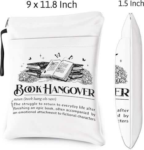 Gothic Book Sleeve with Zipper, Skull Dark Academy Book Club, Book Lover Gift for Teen Women Girl Boy in Kuwait