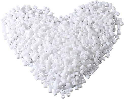 1 Box 2000 Pieces Fuse Beads Bulk 5mm Melting Beads Craft Black and White Plastic Tube Melty Compatible Bead Hama Bead Refills for DIY Crafts Handmade Decoration Holiday Creative Gifts in Kuwait