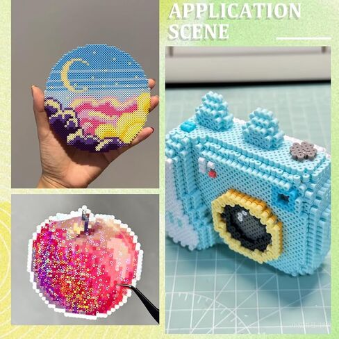 1 Box 2000 Pieces Fuse Beads Bulk 5mm Melting Beads Craft Black and White Plastic Tube Melty Compatible Bead Hama Bead Refills for DIY Crafts Handmade Decoration Holiday Creative Gifts in Kuwait