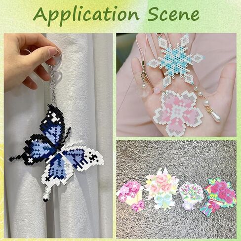 1 Box 2000 Pieces Fuse Beads Bulk 5mm Melting Beads Craft Black and White Plastic Tube Melty Compatible Bead Hama Bead Refills for DIY Crafts Handmade Decoration Holiday Creative Gifts in Kuwait