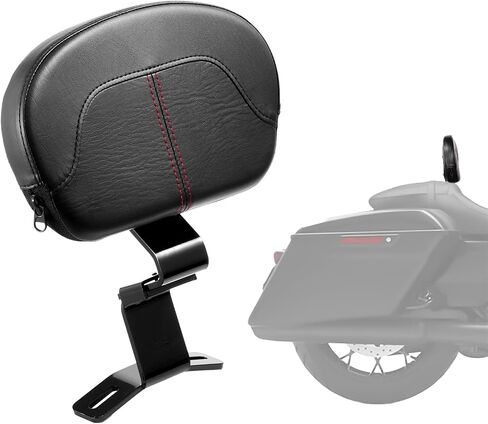 VEVOR Motorcycle Backrest Sissy Bar, Compatible With Harley-Davidson Dana Street Glide Road Glide Road King, 29 inch Height Detachable Passenger Backrest, For Motorcycles, Black in Saudi Arabia