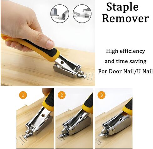 2pcs Upholstery Staple Remover Nail Remover Tool with Nail Puller Pliers Tack Puller, Staple Puller Remove Nails from Furniture Floor Wall Wooden Case Picture in Kuwait
