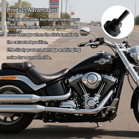 Jiffy Stand/Kickstand Rubber Bumper Pad,Silicone Anti-collision Plug for Harley Touring 2007-2024 Street Glide FLHX,Kickstand Pad Replace for HD# 50245-07,Shock-absorbing Silicone Motorcycle Accessory in Saudi Arabia