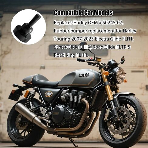 Jiffy Stand/Kickstand Rubber Bumper Pad,Silicone Anti-collision Plug for Harley Touring 2007-2024 Street Glide FLHX,Kickstand Pad Replace for HD# 50245-07,Shock-absorbing Silicone Motorcycle Accessory in Saudi Arabia