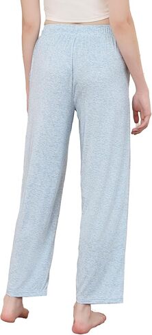 U2SKIIN Women's Pajama Bottoms, Soft Lounge Pajama Pants for Women, Lightweight PJ Pants for Home & Relaxation(Light Green Mel. M) in Saudi Arabia