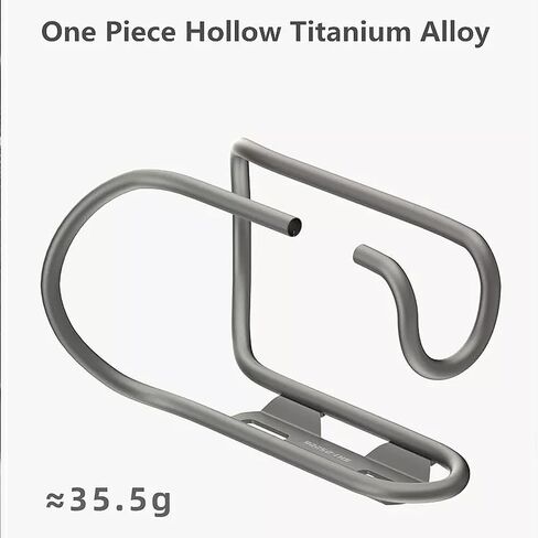 Titanium Bike Water Bottle Cages, 2-Pack, Lightweight and Durable Alloy Holder for MTB and Road Bicycles - Silver in Kuwait