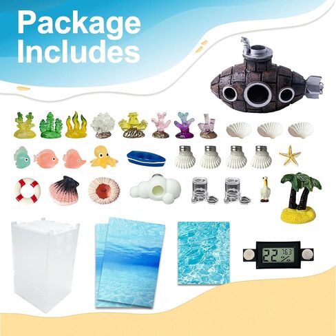Jumping Spider Enclosure,DIY Insects Habitat,Small Reptile Terrarium Glass House Accessories Set,with Temperature and Humidity Detector Water Feeder Platform Hide,5.5“x5.5"x9.5“ (Forest) in Saudi Arabia