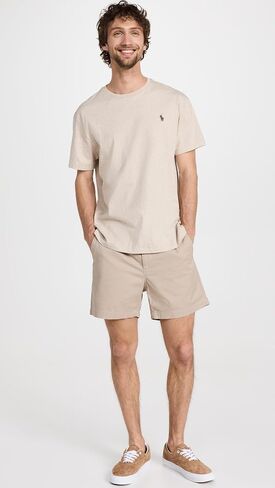 Polo Ralph Lauren Men's Stretch Twill Prepster Flat Front 5" Shorts in Saudi Arabia