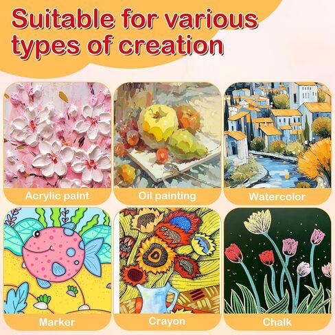 ESRICH 16 Pack 4x6 Inch Small Canvases للطلاء ، اللوحة القماشية 4 × 6 بوصة من القطن ، حمض صغير خالي من الألواح القماشية الفارغة لطلاء الزيت ، ألوان مائية ، طلاء أكريليك ، غواش ، بيمورا in Kuwait