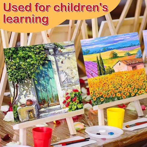 ESRICH 16 Pack 4x6 Inch Small Canvases للطلاء ، اللوحة القماشية 4 × 6 بوصة من القطن ، حمض صغير خالي من الألواح القماشية الفارغة لطلاء الزيت ، ألوان مائية ، طلاء أكريليك ، غواش ، بيمورا in Kuwait