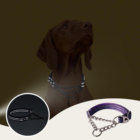 Martingale Collar for Dogs with Chain,Choker Dog Collar for Large Dogs in Kuwait