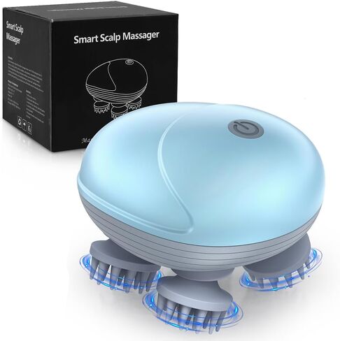 Upgraded Handheld Pet Massager for Dogs and Cats, Electric With 4 Rotatable Heads, Three Modes, for Relieving Tight Stiffness Muscles, Promote Bonding in Kuwait