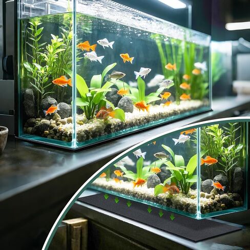 2 عبوات 23.6 × 15 بوصة وسادة تسوية أسماك السمك ، 6 مم ، حصيرة سمكة الرغوة السميكة حصيرة غير قابلة للانزلاق نوبرين مقاوم للصدمات سهلة للمياه حماية أرضية مستقرة أسود in Kuwait