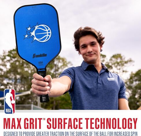 مجداف كرة البيسبول من Franklin Sports NBA - مجاديف كرة البيسبول الرسمية لفريق NBA - USAP (USAPA) مجاديف كرة Pickleball عالية الجودة معتمدة - شعارات الفريق الأصلية + الألوان in Saudi Arabia