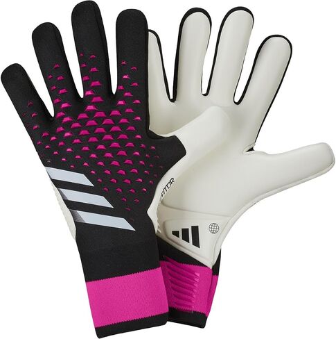 adidas Predator Pro Goalkeeper Gloves - Sustainable and High-Performance Soccer Gloves, Multiple Colors, Size's 6-12 (Black/White/Team Shock Pink, 6) in Kuwait