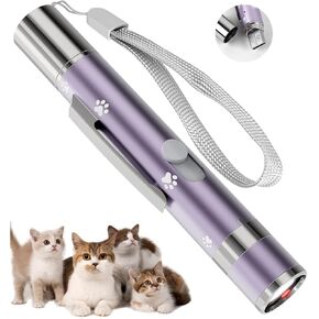 2 Pack Interactive Red Light Pointer – 7 Adjustable Patterns, Rechargeable Interactive Cat Toy for Indoor Cats, Fun Exercise Toy for Kittens and Dogs to Chase and Play in Kuwait