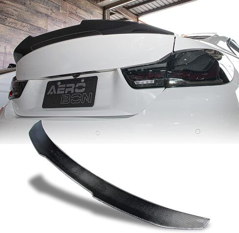 AeroBon Real Carbon Fiber Trunk Spoiler Compatible with 2015-2020 BMW F82 M4 Coupe Spoiler (MV Style) in Saudi Arabia