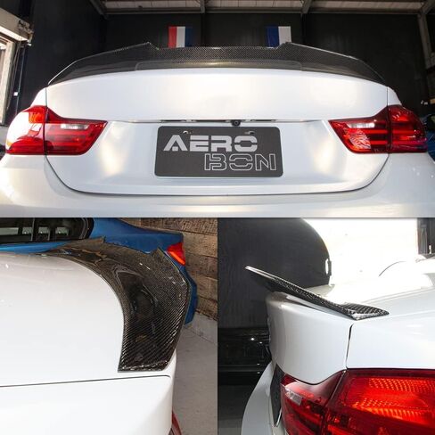 AeroBon Real Carbon Fiber Trunk Spoiler Compatible with 2015-2020 BMW F82 M4 Coupe Spoiler (MV Style) in Saudi Arabia