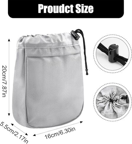 Golf Valuables Pouch Golf Pouch Bag with Drawstrings Golf Tee Bag Pouch Nylon Waterproof Golf Tee Pouch Golf Ball Bag Portable Golfball Player Portable Golf Bag Accessories for Men Women(Black) in Kuwait