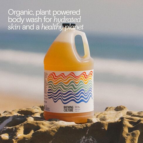Bathing Culture - Organic Mind + Body Wash | Natural, Biodegradable, Sustainable, Vegan Personal Care (PCR Plastic Bottle, 8 fl oz | 237 ml) in Saudi Arabia