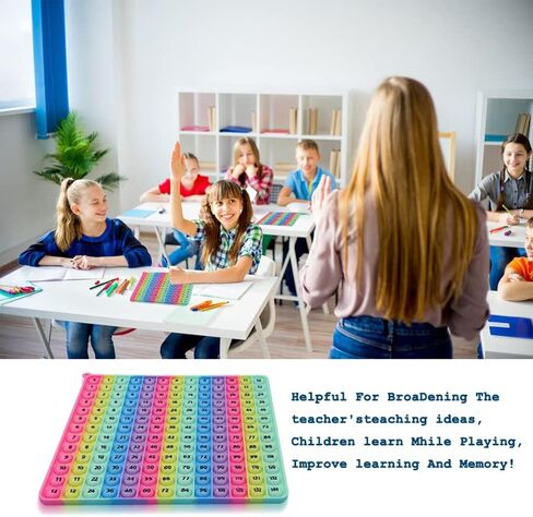 AK-SHIP ​Multiplication Table Learning Chart, 12X12 Multiplication, Design Number Fidget Math Toy for Teachers and Students to Create Various Mathematical Operations, Fidget Learning Math Games in Saudi Arabia