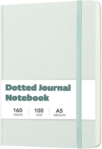 Mr. Pen-dotted Journal Notebook ، 5.7 "x8.3" ، 160 صفحة ، فسيق غلاف فوتوغراف ، دفتر مجلة Gray Bullet Journal ، DOT Grid Journal Sotted ، DOT Journal Notebook ، Bullet Journal Planner ، A5 Dotted Notebook in Kuwait