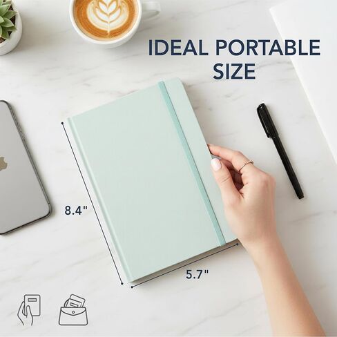 Mr. Pen-dotted Journal Notebook ، 5.7 "x8.3" ، 160 صفحة ، فسيق غلاف فوتوغراف ، دفتر مجلة Gray Bullet Journal ، DOT Grid Journal Sotted ، DOT Journal Notebook ، Bullet Journal Planner ، A5 Dotted Notebook in Kuwait