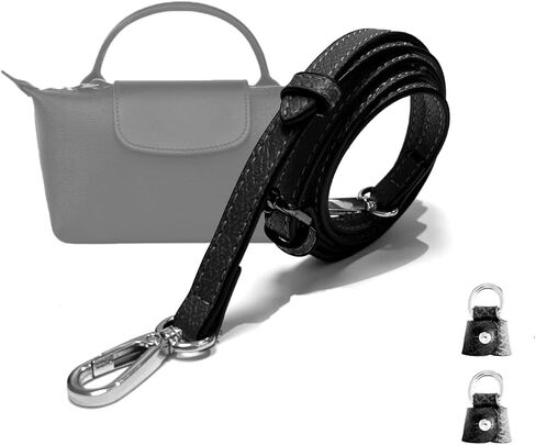 حزام الأكياس المطورة يناسب حقيبة Longchamp Mini ، وأشرطة محفظة جلدية استبدال Crossbody ، وأشرطة قابلة للتعديل مناسبة لحقيبة Le Pliage Mini ، مع عبوات مربع الهدايا (البني الذهب) in Kuwait