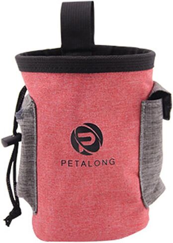 Pet Treat Pouch Dog Training Bag with Belt Carries Pet Toys Treats Sport Running Drawstring Waist Bag Poop Bag Dispenser, Blue in Saudi Arabia
