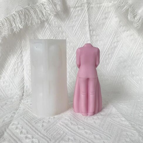 قوالب الشموع - قالب السيليكون لصنع الشموع ، قوالب ثلاثية الأبعاد DIY لشمع الصويا ، شمع العسل ، الشمعة المعطرة ، هدايا عيد الحب (عمود على شكل حرف U) in Kuwait