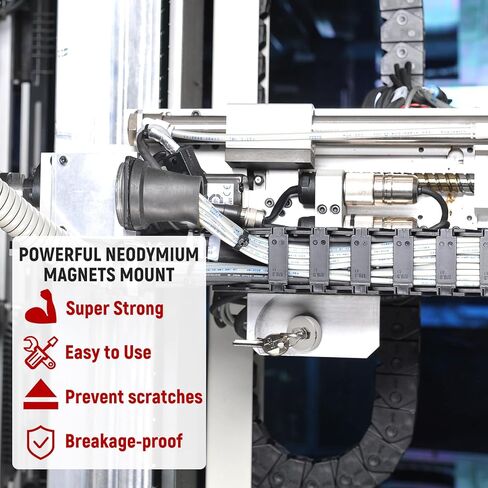 4 Pack Neodymium Round Magnet with D1/4''-20 Female Thread, 88 lb Powerful Anti-Scratch Magnet with Bolt Stud and Washer, Removable Mounting Magnet for Lighting, Camera and Other Brackets in Kuwait
