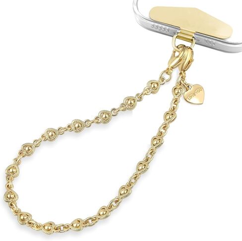 MOUTAKEY Metal Heart Phone Wristlet Strap with Metal Phone Tether Tab in Kuwait