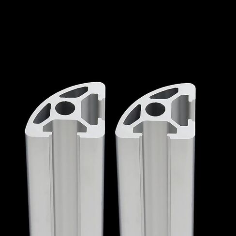 2 Pack 2020 Aluminum Extrusion Profile Round Arc Length 39.37 inch / 1000mm Black, 20 x 20mm 20 Series T Type T-Slot European Extrusions Profile Anodized Linear Rail Guide Frame for CNC in Kuwait