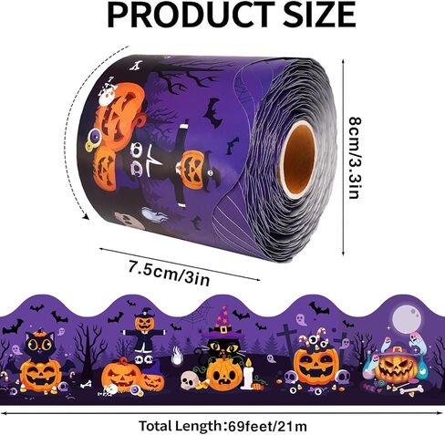 69 Feet Daisy Bulletin Board Borders Spring Floral Border Green Flowers Scalloped Rolled Border Trim for Back to School Classroom Chalkboard Office Spring Summer Floral Party DIY Home Wall Decor in Kuwait