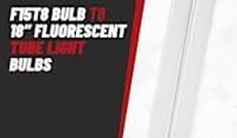 F15T8 Fluorescent Light Bulbs - F15 T8 15W 4100K Fluorescent 18" Under Cabinet Light Bulbs Cool White 18" Linear T8 650 Lumens - Under The Counter Small Fluorescent Light Bulb - Pack of 2 in Kuwait