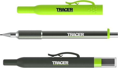 Tracer Pro Series Aluminium Deep Hole Construction Pencil with 6 x Replacement Lead Pack and accompanying Site Holsters - Construction Marking Kit - AMK1-PRO in Kuwait