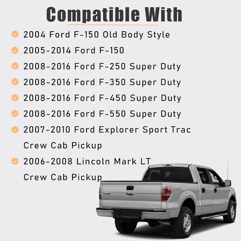مقبض المقبض الوخز للخلع مع مقبض مزلاج لرفع مع ثقب المفتاح 2004-2014 Ford F150 Heritage F250 F350 F450 F550 Super Duty Lincoln Mark LT استبدال 4L3Z-9943400-AAA 8L3Z-9943400-AA in Kuwait