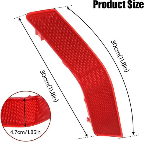 2Pcs Rear Left & Right Side Bumper Reflector Fit for Nissan Rogue 2017 2018 2019 2020 Replace# NI1185105 NI1184105 26565-6FV0B 26560-6FV0B in Saudi Arabia