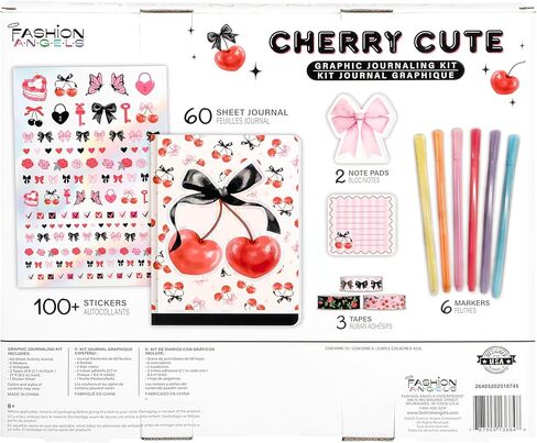 Fashion Angels Yummy Gummies Graphic Journal Set, Includes Sketch Book, Sticker Sheets, Writing Essentials, Tape & More, Ideal for Kids & Teens in Kuwait
