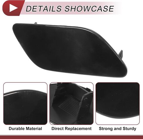 1 Pcs Front Left Side Bumper Headlight Washer Nozzle Cover Cap for Audi A6 (C7) 2015-2018 Bumper Trim Nozzle Cover No.4G0955275H Black Plastic in Saudi Arabia