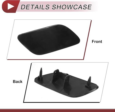 1 Pcs Front Left Side Bumper Headlight Washer Nozzle Cover Cap for Audi A6 (C7) 2015-2018 Bumper Trim Nozzle Cover No.4G0955275H Black Plastic in Saudi Arabia