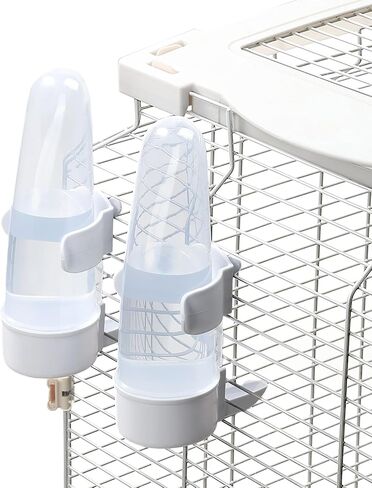 Bird Feeder Automatic Bird Water Dispenser for Cage No Mess Parrot Feeder Automatic, PP Material, 200ml/6.8fl oz (2PCS) in Saudi Arabia