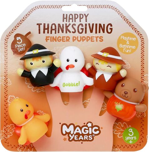 5 Piece Christmas Finger Puppets for Toddlers and Kids, Rudolph The Red-Nosed Reindeer, Santa, Clarice, Hermey, and The Abominable Snowman, Bath Toy, Red in Kuwait