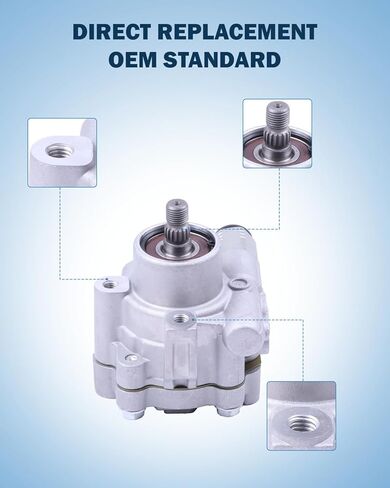 ECCPP Power Steering Pump fit for Chevrolet Caprice PPV 2011 6.0L for Pontiac G8 Base/GT/GXP 2008-2009 3.6L 6.0L 6.2L Replace N7300129, 92174214 in Kuwait