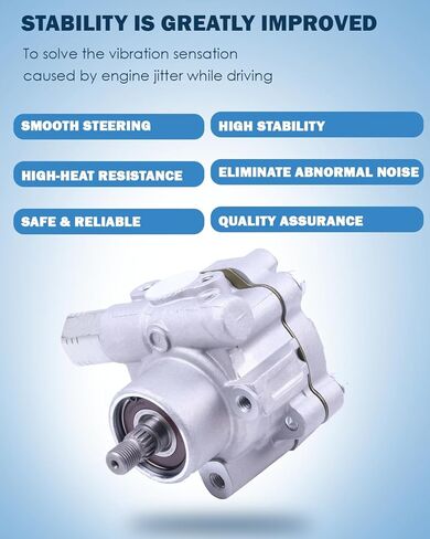 ECCPP Power Steering Pump fit for Chevrolet Caprice PPV 2011 6.0L for Pontiac G8 Base/GT/GXP 2008-2009 3.6L 6.0L 6.2L Replace N7300129, 92174214 in Kuwait