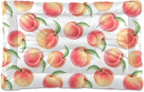 Emelivor Peaches Dog Cat Bed Washable Crate Pet Bed Anti-Slip Comfortable Crate Pet Puppy Bed Mat for Small Medium and Laege Dogs Cat, 18 x 24 Inch in Kuwait