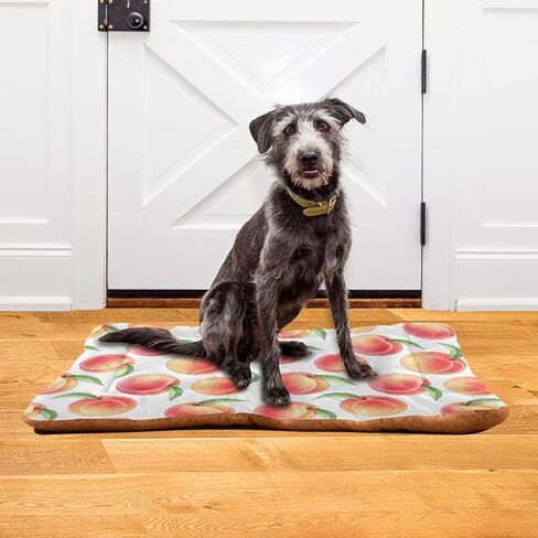 Emelivor Peaches Dog Cat Bed Washable Crate Pet Bed Anti-Slip Comfortable Crate Pet Puppy Bed Mat for Small Medium and Laege Dogs Cat, 18 x 24 Inch in Kuwait